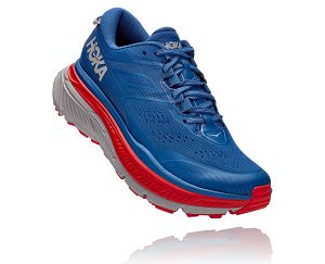 Hoka One One Stinson Atr 6 Mens Trail Running Shoes Dark Blue/High Risk Red | AU-2759806